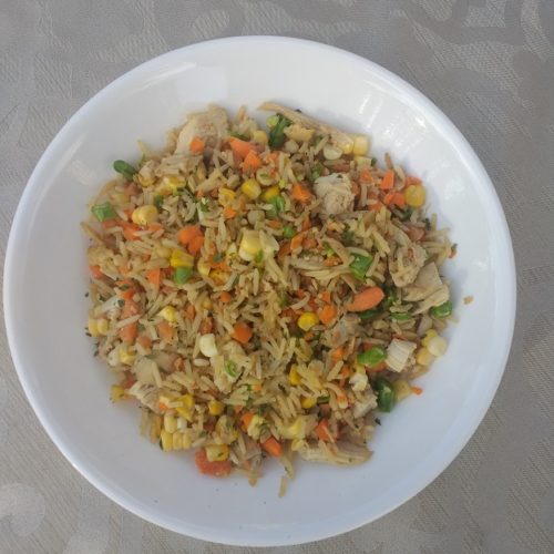 Chicken and Veggie Fried Rice - Nourished Nutrition Counseling