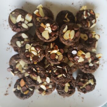 Chocolate Almond Mini Muffins